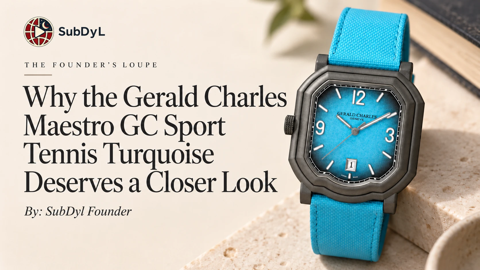The Founder's Loupe: Why the Gerald Charles Maestro GC Sport Tennis Turquoise deserves a closer look
